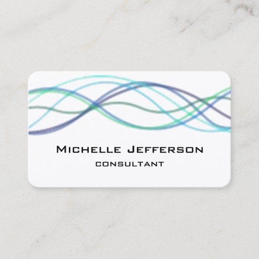 モダン抽象芸術カーモダンブスタイルトレンディー 名刺 (正面)