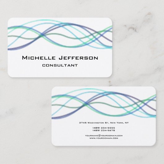 モダン抽象芸術カーモダンブスタイルトレンディー 名刺 (正面/裏面)