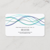 モダン抽象芸術カーモダンブスタイルトレンディー 名刺 (裏面)