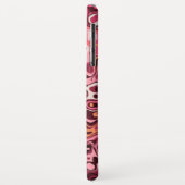 モダン抽象芸術ガーリーピンクバーガンディ Case-Mate iPhoneケース (裏面/左)