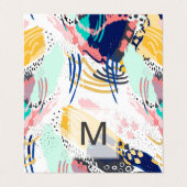 モダン抽象芸術クリエイティブストローク 名刺 (外部フラット)