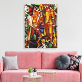 モダン抽象芸術ク絵画ビスト – Canvas Replica キャンバスプリント (インサイチュ (リビング))