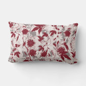 モダン抽象芸術グエレガントレーブルゴーニュフローラ ランバークッション (裏面)