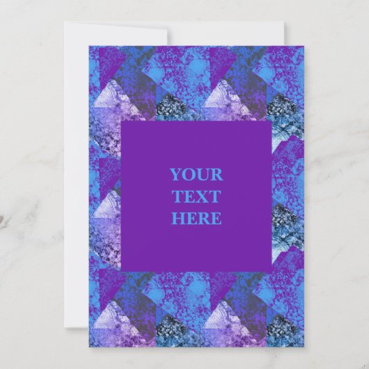 モダン抽象芸術ググランジリティ 招待状 (正面)