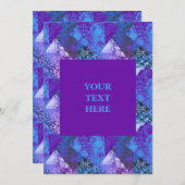 モダン抽象芸術ググランジリティ 招待状 (正面/裏面)