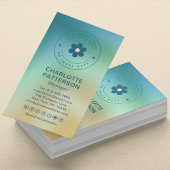 モダン抽象芸術グラデーショントレンディーロゴの追加 名刺