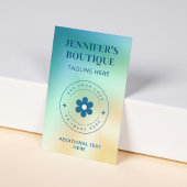 モダン抽象芸術グラデーショントレンディーロゴの追加 名刺