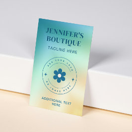 モダン抽象芸術グラデーショントレンディーロゴの追加 名刺