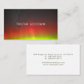 モダン抽象芸術グローのミニマル 名刺 (正面/裏面)