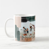 モダン抽象芸術グ数々のリー写真 コーヒーマグカップ (左)