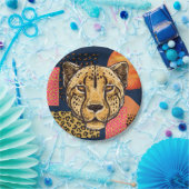 モダン抽象芸術サファリチータ ペーパープレート (パーティー)