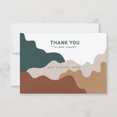 モダン抽象芸術サンキュー気にカード サンキューカード (正面)