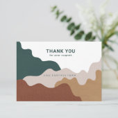 モダン抽象芸術サンキュー気にカード サンキューカード (スタンド正面)