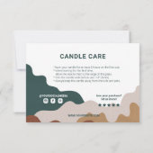 モダン抽象芸術サンキュー気にカード サンキューカード (裏面)