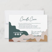 モダン抽象芸術サンキュー気にカード サンキューカード (裏面)