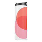 モダン抽象芸術サークル赤イエローピンクミニマリスト タンブラー (回転左)