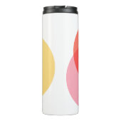 モダン抽象芸術サークル赤イエローピンクミニマリスト タンブラー (裏面)