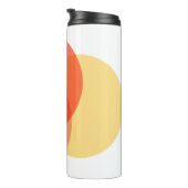 モダン抽象芸術サークル赤イエローピンクミニマリスト タンブラー (回転右)