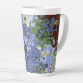 モダン抽象芸術サーフェスのアートワーク – ラテマグカップ カフェラテマグ (右アングル)