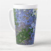 モダン抽象芸術サーフェスのアートワーク – ラテマグカップ カフェラテマグ (左アングル)