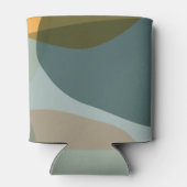 モダン抽象芸術シェイプセージティール（緑がかった色）カスタムウェディング 缶クーラー (裏面)