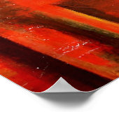 モダン抽象芸術シェイプ絵画のポスタープリント ポスター (角)