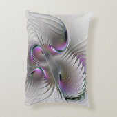 モダン抽象芸術シャイファンタジー姿フラクタル アクセントクッション (裏面(縦))