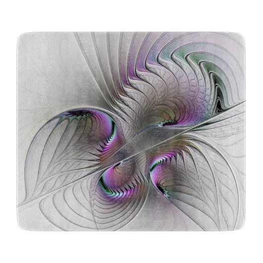 モダン抽象芸術シャイファンタジー姿フラクタル カッティングボード (正面)