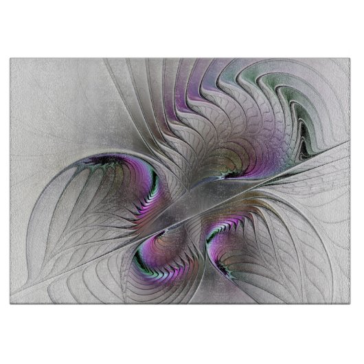 モダン抽象芸術シャイファンタジー姿フラクタル カッティングボード (正面)