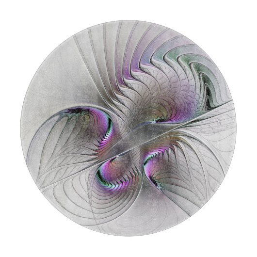 モダン抽象芸術シャイファンタジー姿フラクタル カッティングボード (正面)