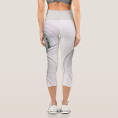 モダン抽象芸術シャイファンタジー姿フラクタル カプリレギンス (裏面)