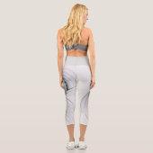 モダン抽象芸術シャイファンタジー姿フラクタル カプリレギンス (裏面)