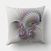 モダン抽象芸術シャイファンタジー姿フラクタル クッション (裏面)