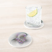 モダン抽象芸術シャイファンタジー姿フラクタル コースター (側面)