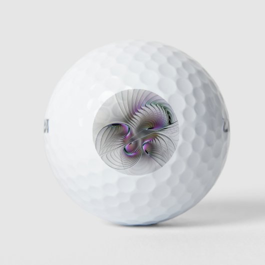 モダン抽象芸術シャイファンタジー姿フラクタル ゴルフボール (正面)