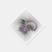 モダン抽象芸術シャイファンタジー姿フラクタル スタンダードカクテルナプキン (角)