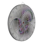 モダン抽象芸術シャイファンタジー姿フラクタル ダーツボード (正面左)