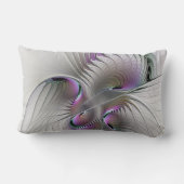 モダン抽象芸術シャイファンタジー姿フラクタル ランバークッション (裏面)