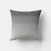 モダン抽象芸術シルバーグレーのグラデーション クッション (裏面)