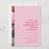 モダン抽象芸術シンプルミニマルカラフル 招待状 (正面)