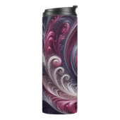 モダン抽象芸術シンプル渦巻きピンクと紫 タンブラー (回転左)