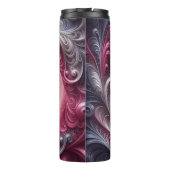 モダン抽象芸術シンプル渦巻きピンクと紫 タンブラー (裏面)