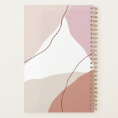 モダン抽象芸術ジオメトリパステルの色 プランナー手帳 (裏面)