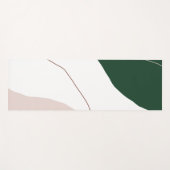 モダン抽象芸術ジオメトリパステルカラー ヨガマット (正面(横))