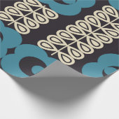 モダン抽象芸術ジオメトリ背景 ラッピングペーパー (角)