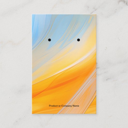 モダン抽象芸術ジュエリー表示カード 名刺 (正面)