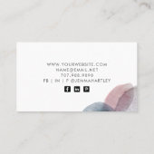 モダン抽象芸術ジュエリー 名刺 (裏面)