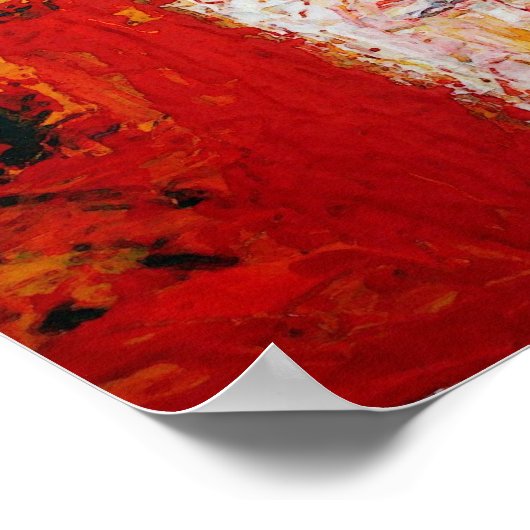 モダン抽象芸術スクウェアプリント抽象芸術アートポスター ポスター (角)