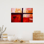 モダン抽象芸術スクウェアプリント抽象芸術アートポスター ポスター (キッチン)