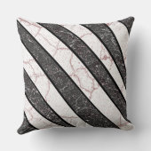 モダン抽象芸術ストライプ白大理石 クッション (裏面)